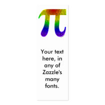 Evan's Pi 2 Bookmarks (Biz Cards) Business Cards
