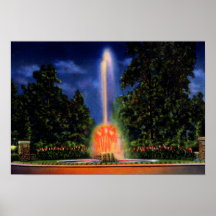 Evansville Indiana Garvin Park Fountain Posters