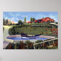 Evansville Indiana Mesker Park Monkey Boat Print