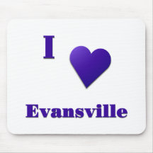 Evansville -- Midnight Blue Mouse Pad
