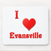 Evansville -- Red Mouse Pad