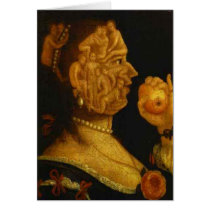Eve And The Apple With Counterpart - 1578 Greeting Cards