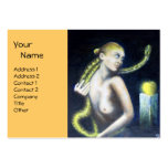EVE , green black yellow , white pink business cards