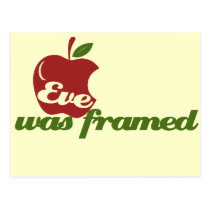 Eve was Framed postcards