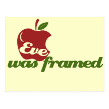 Eve was Framed Postcards