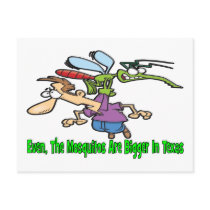 Even The Mosquitos Are Bigger In Texas Post Cards