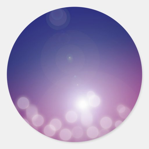 Evening Bokeh Round Stickers