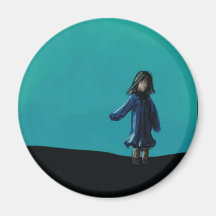 Evening Dreaming Fridge Magnet