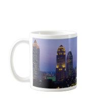 Evening falls over Atlanta, Georgia, U.S.A. Coffee Mugs