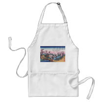 Evening Glow at Koganei Bridge, Ando Hiroshige Apron
