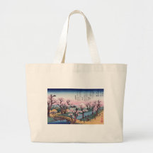 Evening Glow at Koganei Bridge, Ando Hiroshige Tote Bag