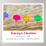EVENING IN CHINATOWN posters