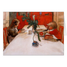 Evening Meal Two Children at Supper (1905) Cards