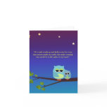 Evening Owls - notecard