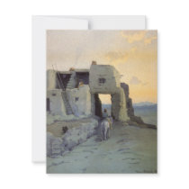 Evening, Pueblo of Walpi by Marion Kavagh Wachtel Personalized Invite