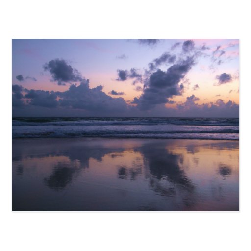 Evening Reflections At Karon Beach Postcard