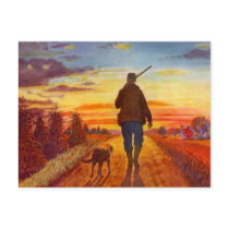 Evening Sun Best Buddies Sunset On Fields Postcard