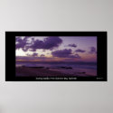 Evening Surfers Rainbow Bay Queensland Australia posters