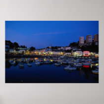 Evening, Torquay, U.K. Poster