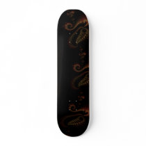 "Evening Twirl" Fractal Art Custom Skateboard