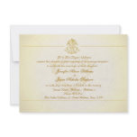 Evening Wedding Invitation Vintage Parchment Paper