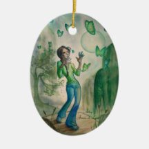 Evening With the Butterflies Christmas Ornament