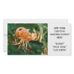 EVENT ANNOUNCEMENT CARDS Orange Tiger Lilies photo cards