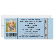 Event Ticket Style Birthday Party Inviation Invitation