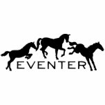 Eventer with Three Jumping Horses t-shirts