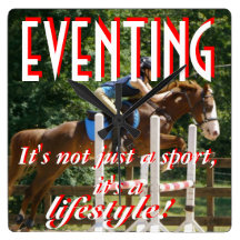 EVENTING..It's not just a sport, it's a lifestyle! Wall Clock