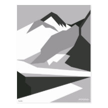 Everest Black - Art Gallery Selection Postcards