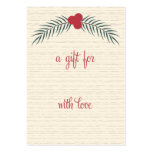 Evergreen & Berries Christmas Gift Tag business cards