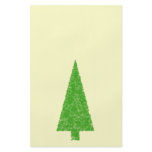 Evergreen Fir Tree. Green Yellow. Christmas Custom flyers