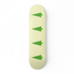 Evergreen Fir Tree. Green Yellow. Christmas Custom skateboards