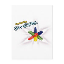 Everlasting god-stopper postcards