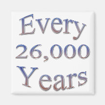 Every 26000 Yearsfade Refrigerator Magnet