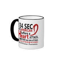 Every 34 Seconds Brother Heart Disease / Attack Coffee Mugs