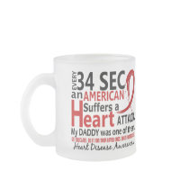Every 34 Seconds Daddy Heart Disease / Attack Coffee Mug