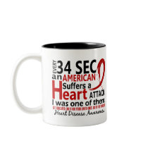 Every 34 Seconds Me Heart Disease / Attack Coffee Mugs