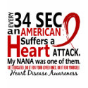 Every 34 Seconds Nana Heart Disease / Attack t-shirts