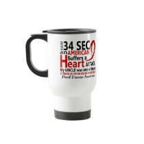 Every 34 Seconds Uncle Heart Disease / Attack Mugs