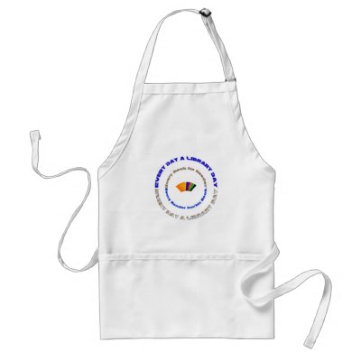 Every Day a Library Day Apron by mindprint9