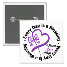 Every Day is a Blessing - Hope Pancreatic Cancer Button