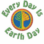 Every Day Is Earth Day embroidered shirts