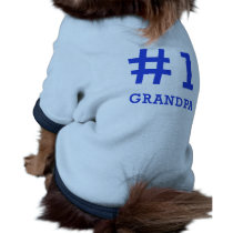 Every Grandpa Deserves a #1 Grandpa Tshirt! Pet Tee Shirt