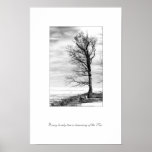 Every lonely tree is dreaming of the Sea posters