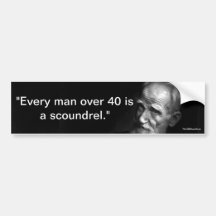 Every Man Over 40 - Shaw Bumper Sticker