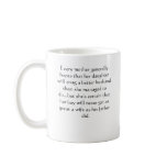 Every mother generally hopes that her... coffee mugs