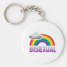 EVERYBODY LOVES A BISEXUAL -.png Keychain