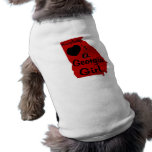Everybody Loves a Georgia Girl Red and Black pet clothing